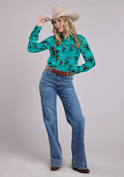 Roper Womens 03-050-0590-6170 Blue - view 2