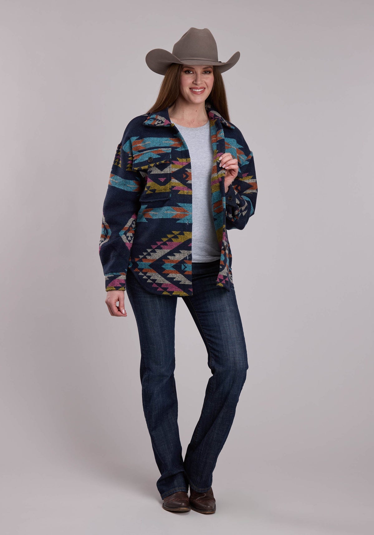 Roper Women's Woven Aztec Shirt Jacket - view 2
