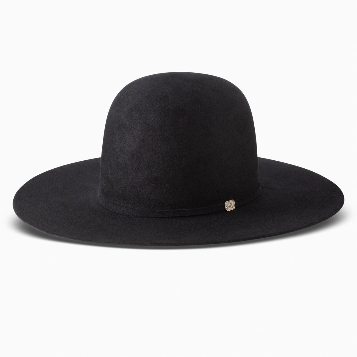 Resistol 10X Chute Boss Open Crown Cowboy Hat in Black