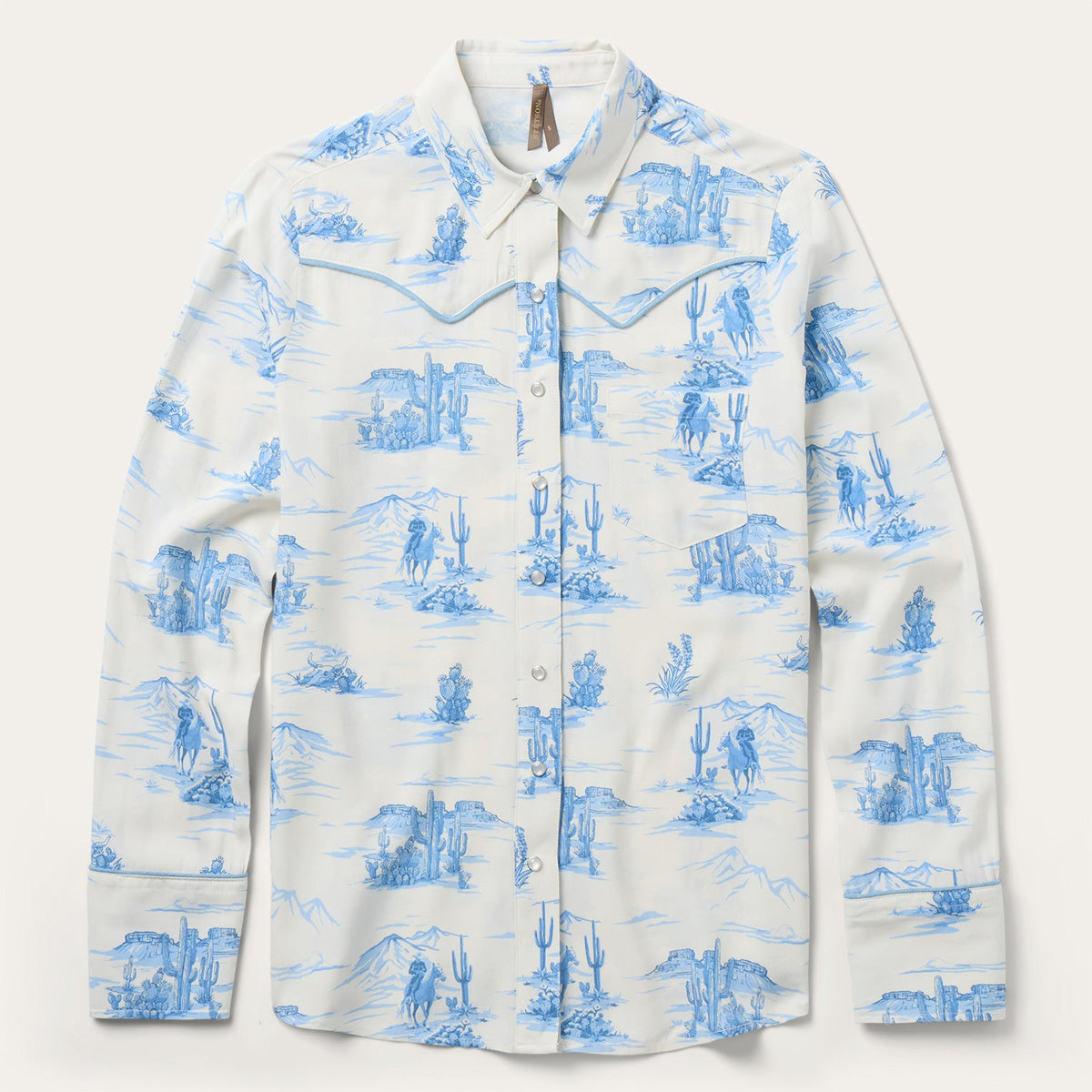 Stetson Women's Indigo Trail Print Shirt White 11-050-0590-5014 WH - view 1
