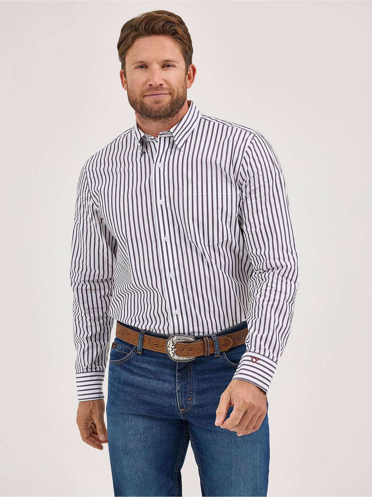 Wrangler Mens Navy/White Stripe 112369558 - view 1