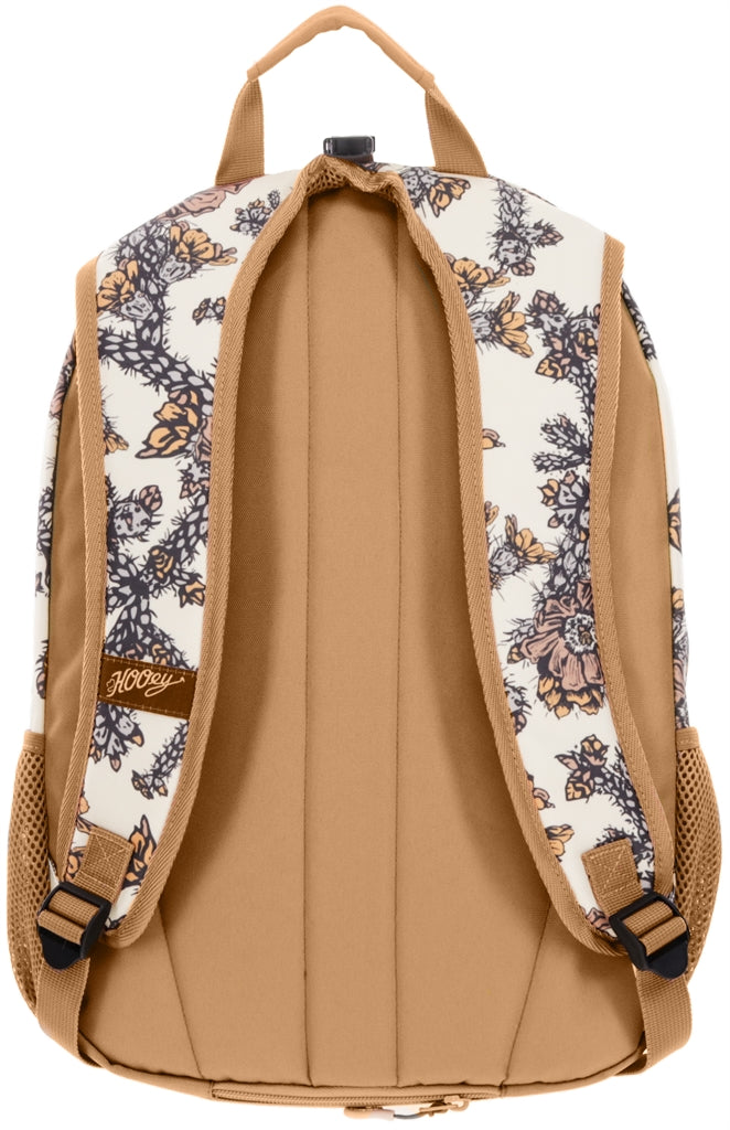 Hooey Rockstar Backpack, Tan/Cream Floral – back straps