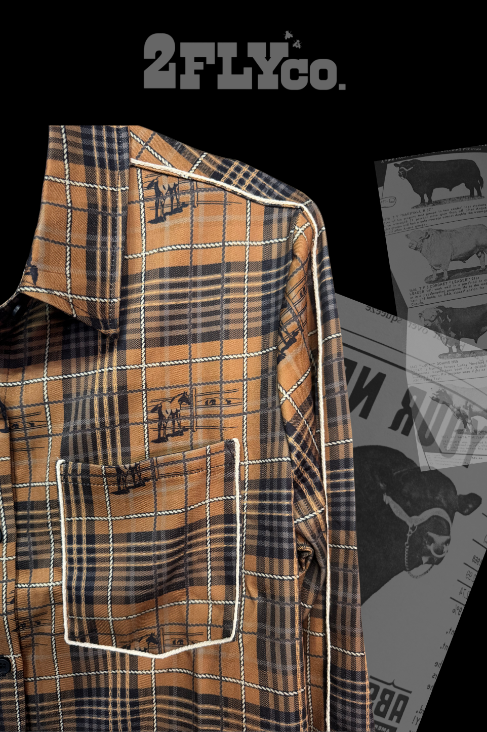 2 Fly Co. Womens Brown Plaid 222-1088 - view 8