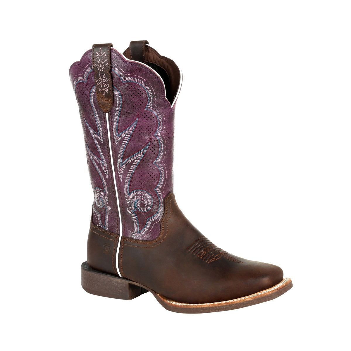 Durango Women's Rebel Pro Ventilated Western Boot, Plum – 3-4 front
