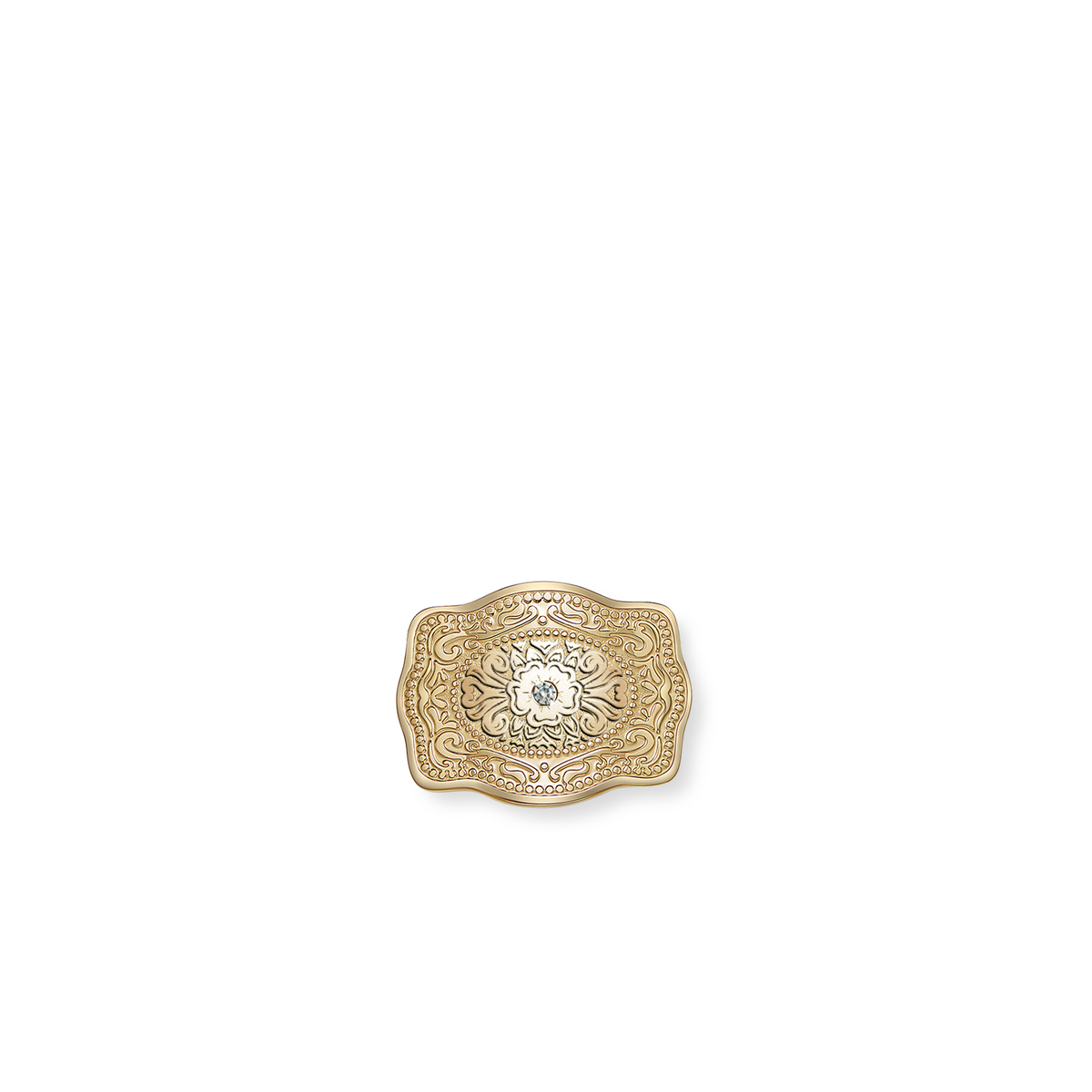 SpurWest Amelia Rose Mini Belt Buckle Hatpin in gold