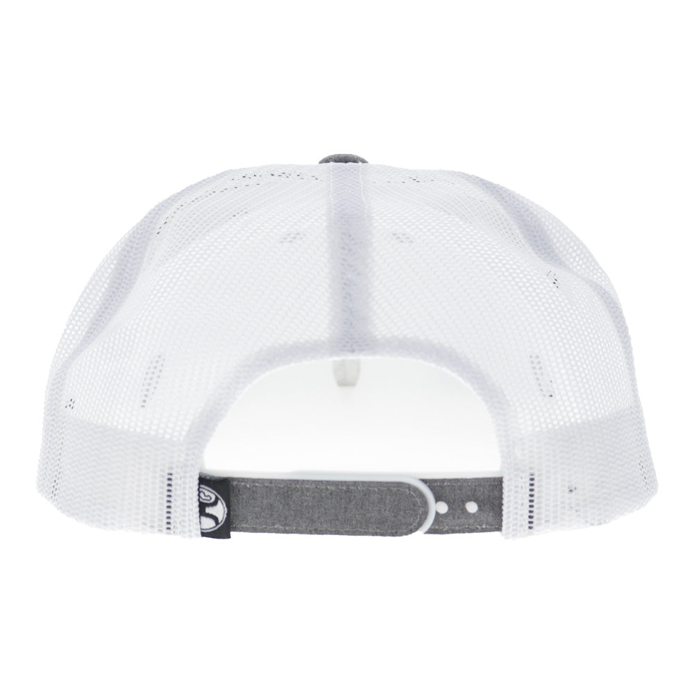 Hooey Liberty Roper Trucker Hat, Grey/White – back