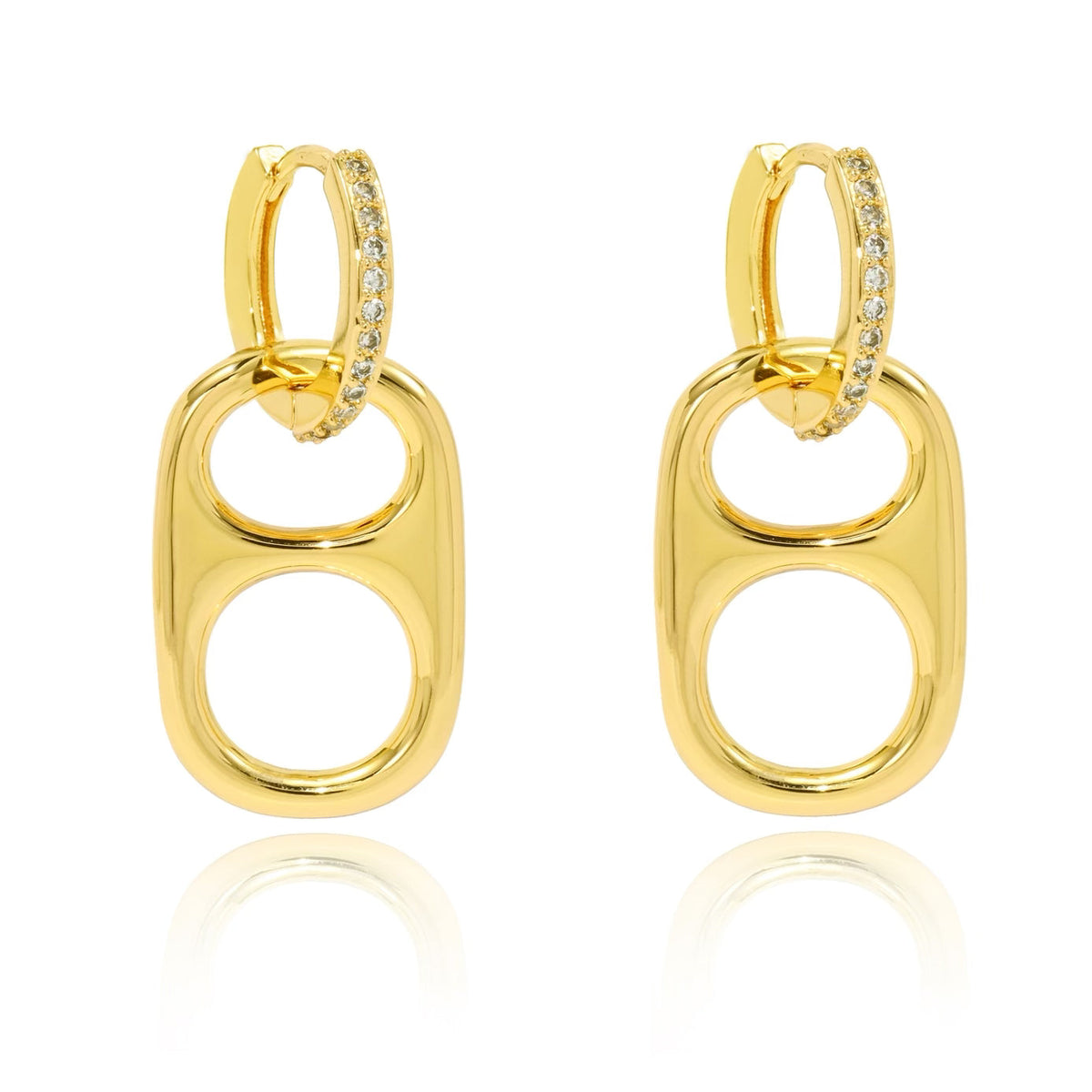 Hillbetty Basic Betty Poptab Earrings - Gold