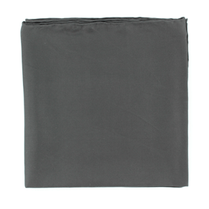 Black 35-inch square silk wild rag scarf, western cowboy neckwear accessory.
