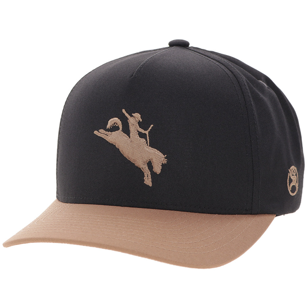 Hooey Whit Trucker Hat, Black/Tan – 3-4 front