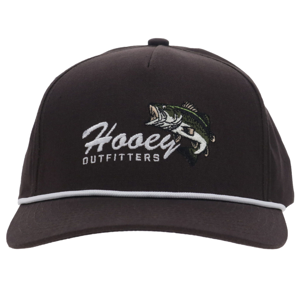 Hooey Bass Snapback Hat, Brown – front