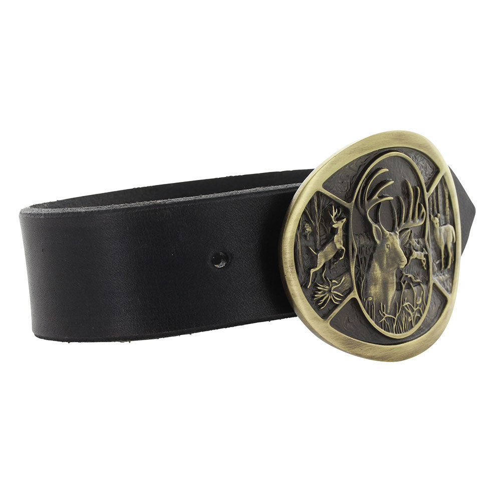Montana Silversmiths Deer Heritage Attitude Belt Buckle
