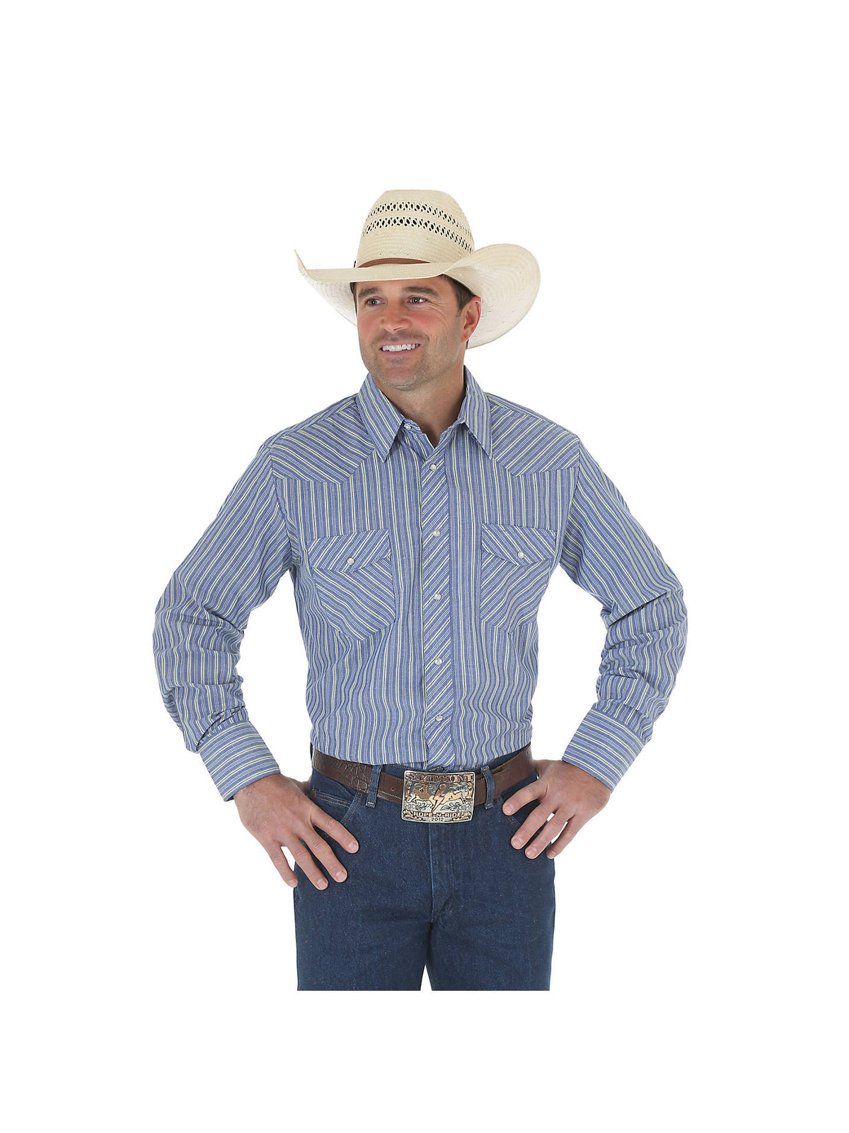 Wrangler Mens Sport Western Snap Shirt 75201AA - pattern varies