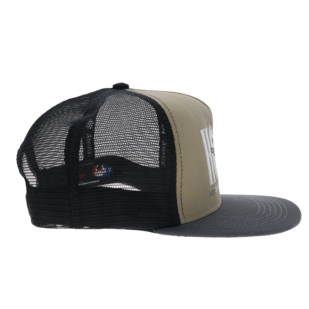 Hooey Wild Ride Trucker Hat, Tan/Black – other side