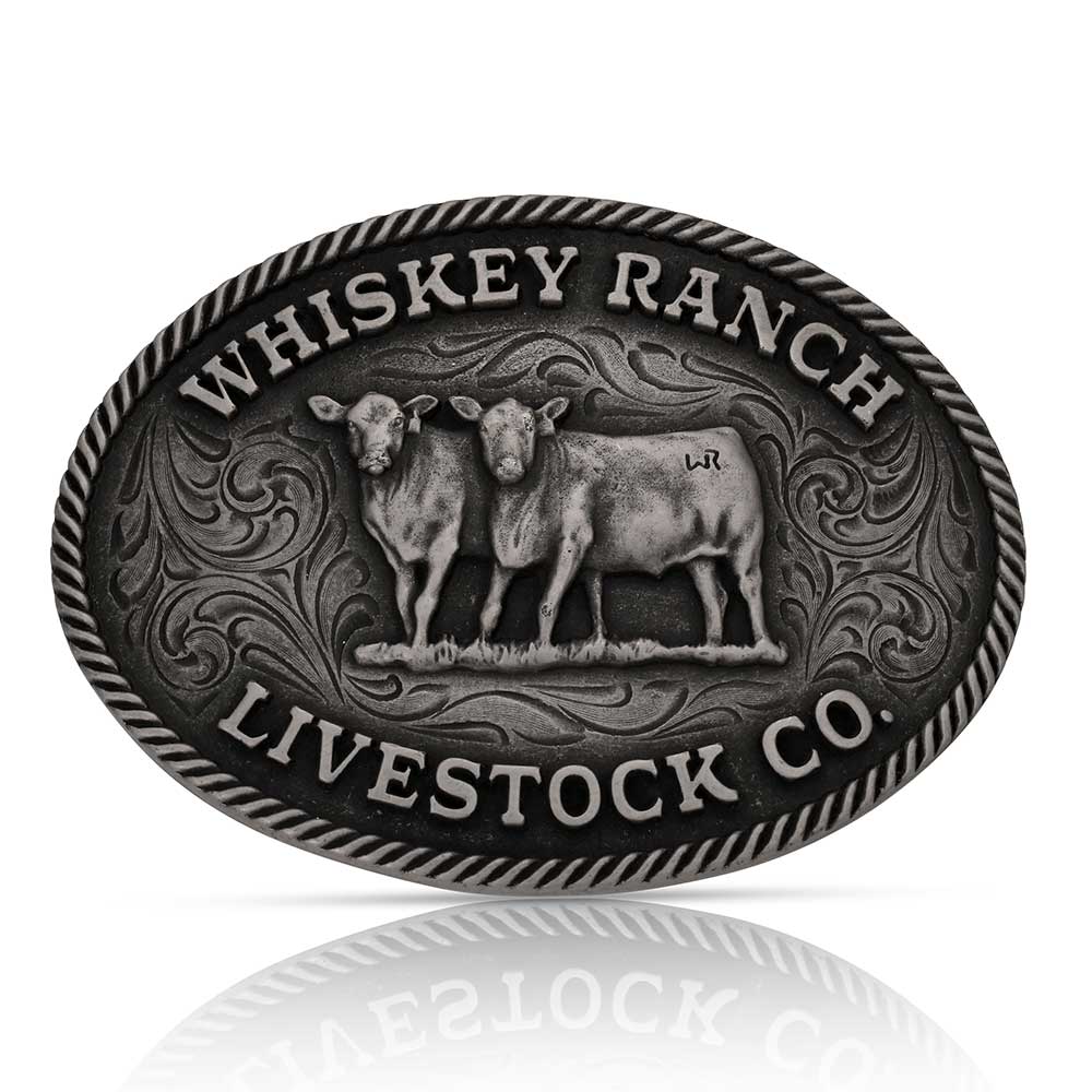 Montana Silversmiths Livestock Co. Whiskey Ranch Buckle