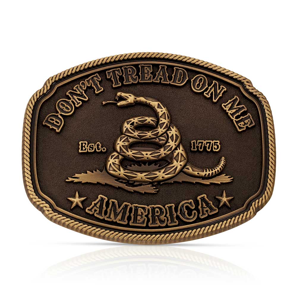 Montana Silversmiths American Gadsden Don't Tread on Me Heritage Attitude Buckle