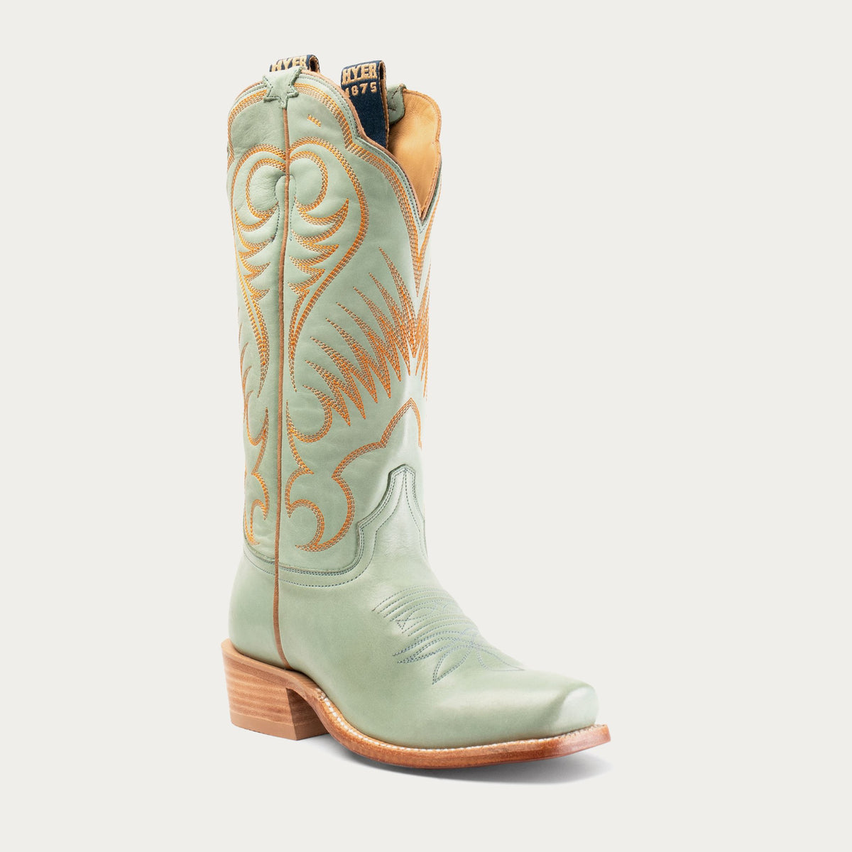 HYER Women's Leawood 13" Boot Robin's Egg Blue | HW42010 - three-quarter view