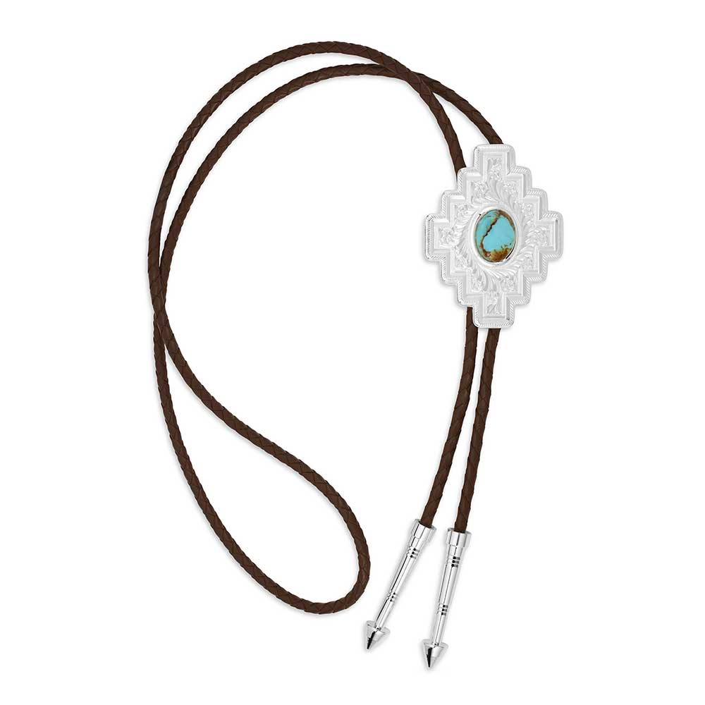 Montana Silversmiths Santa Fe Turquoise Bolo Tie