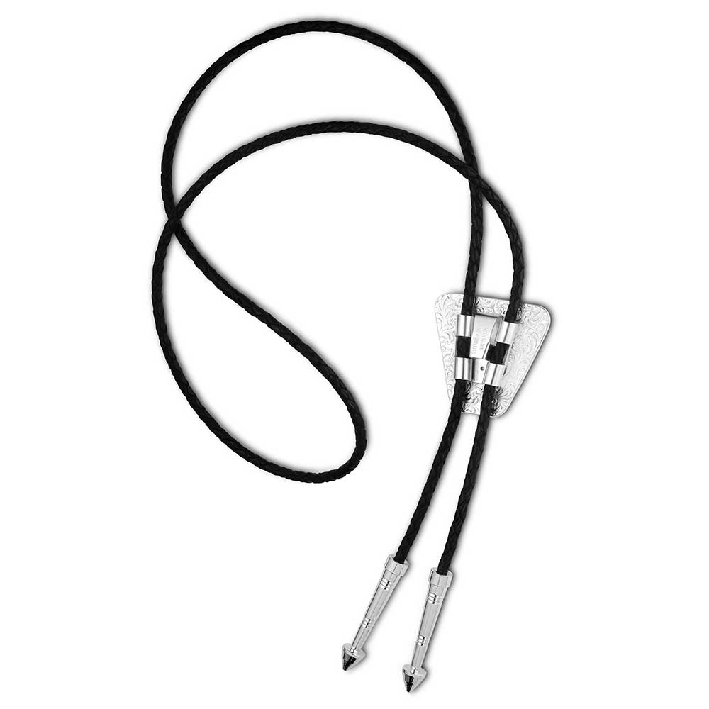 Montana Silversmiths Honor and Grit Bolo Tie with Longhorn