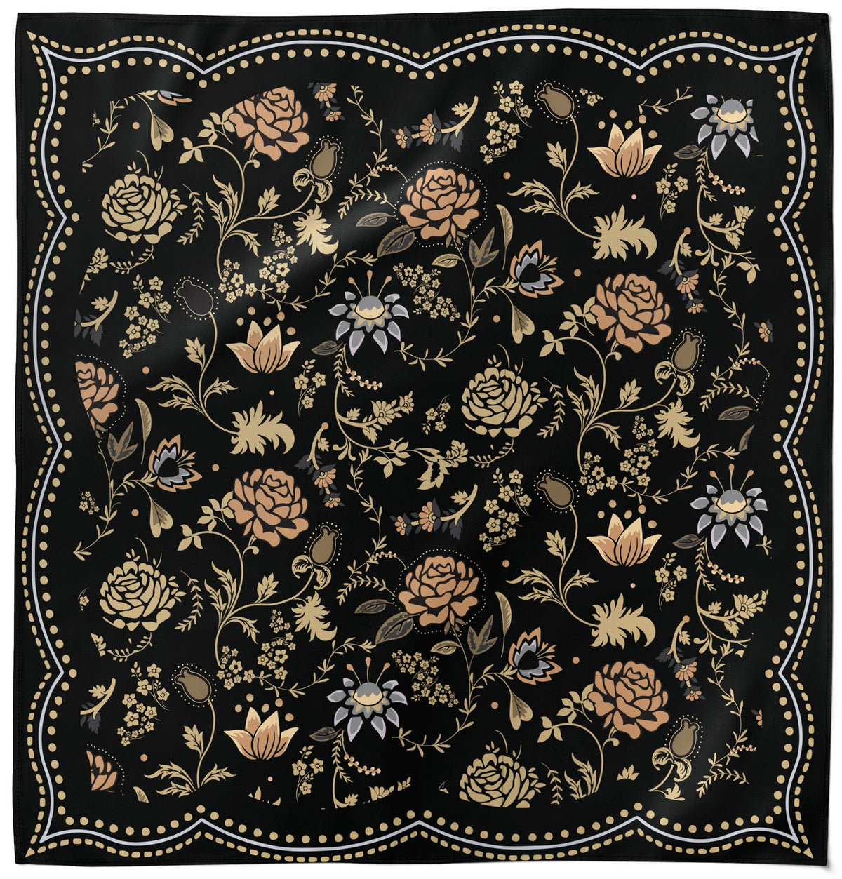 Sendero Provisions Co. Black Floral Bandana Scarf - Black - view 2
