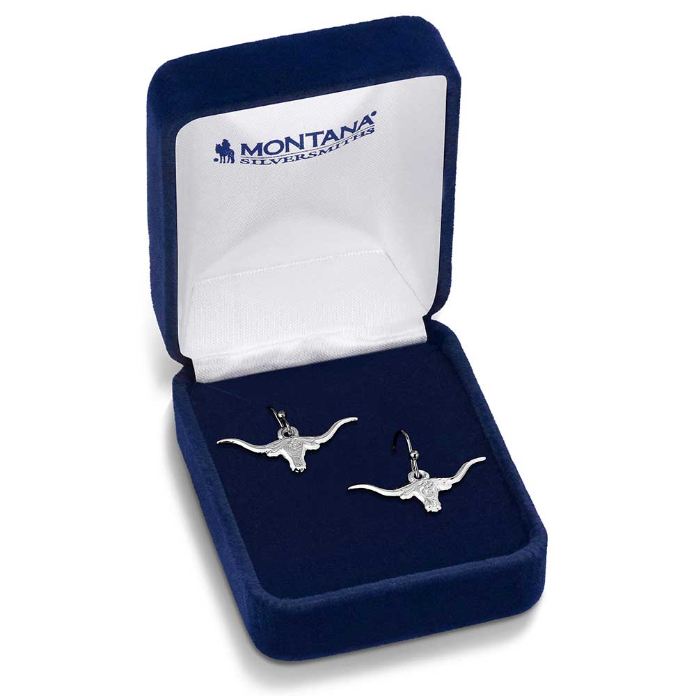 Montana Silversmiths Out West Longhorn Earrings