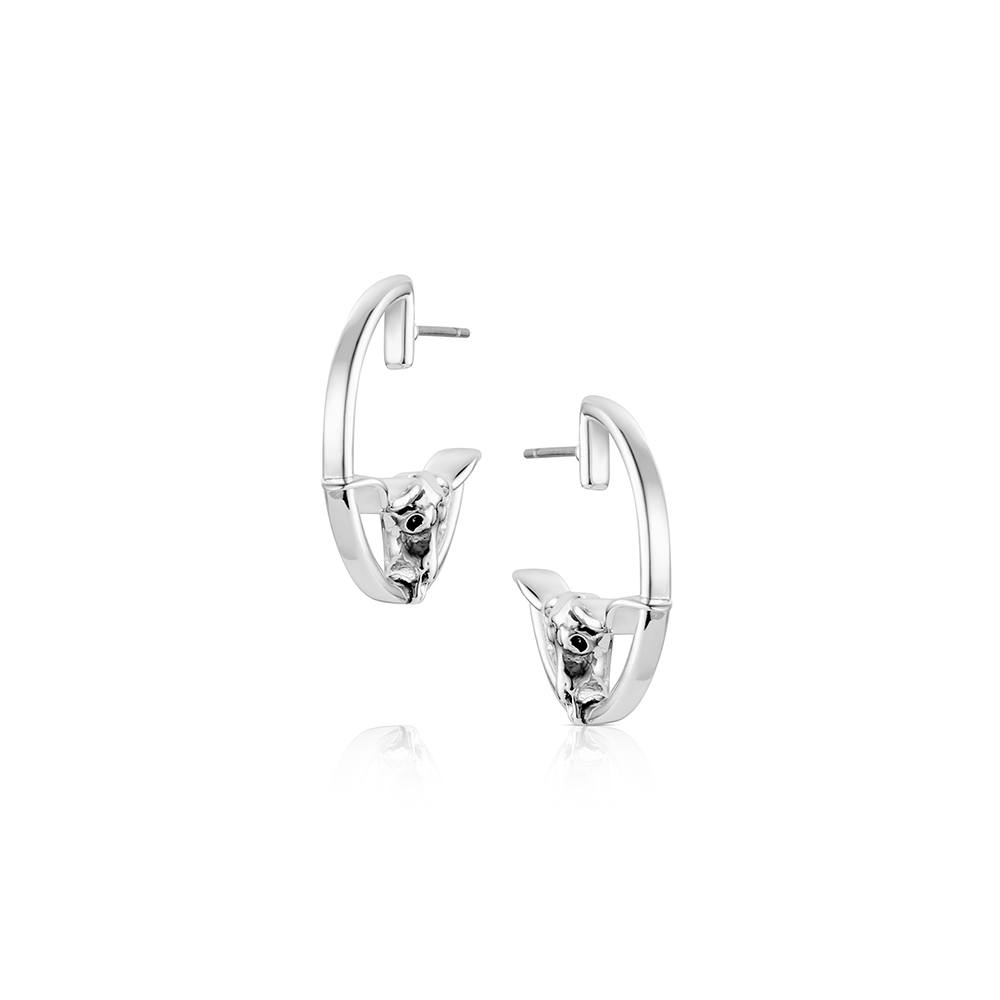 Montana Silversmiths Western Silhouette Longhorn Earrings