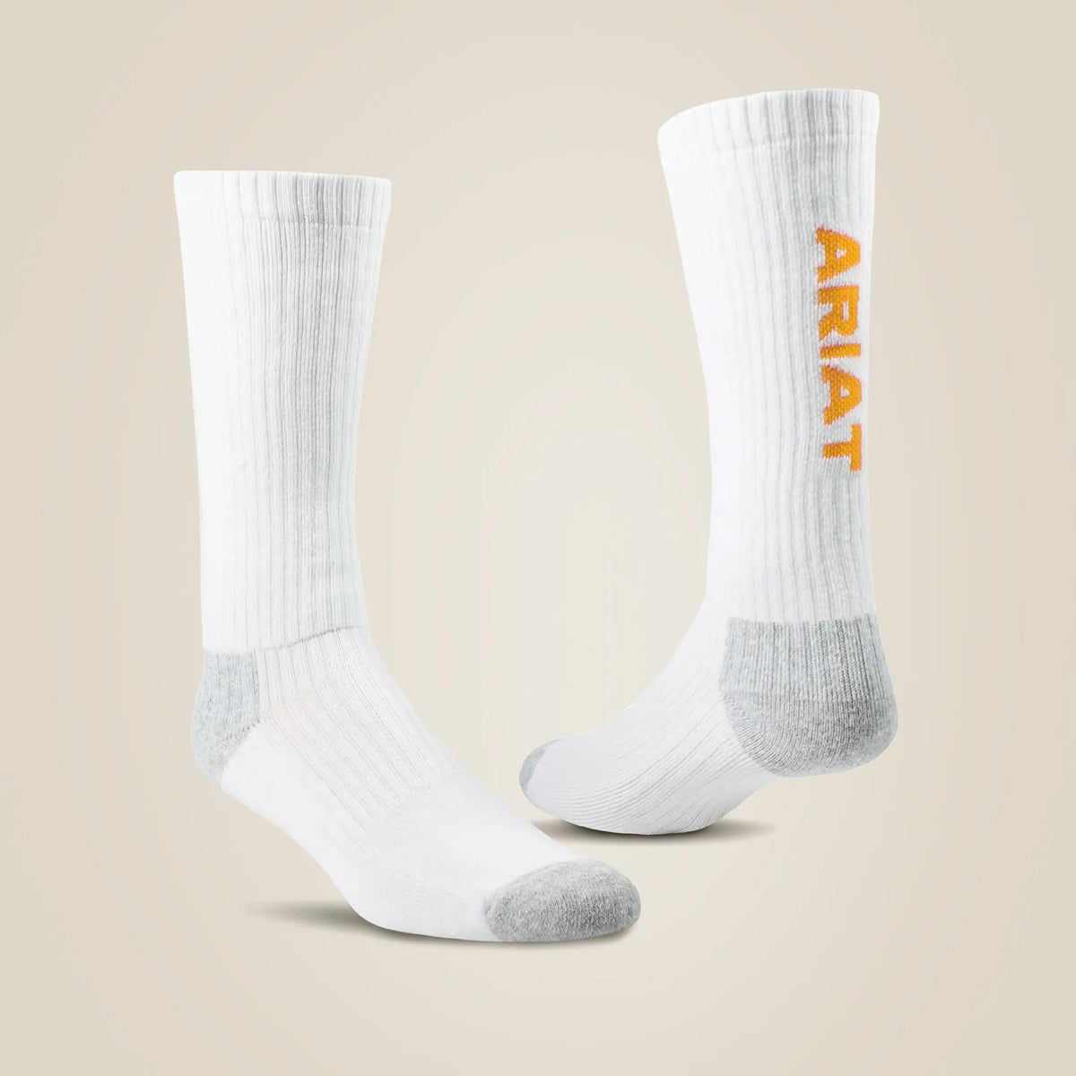 Men's Premium Ringspun Cotton Mid Calf Work Socks 3 Pair Pack – front