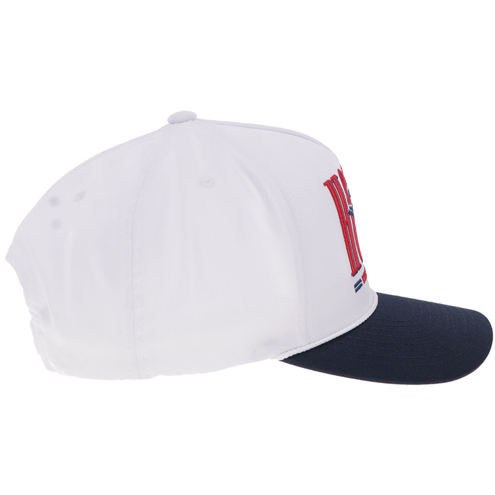 Hooey Wild Ride Trucker Hat, White/Navy – side, other
