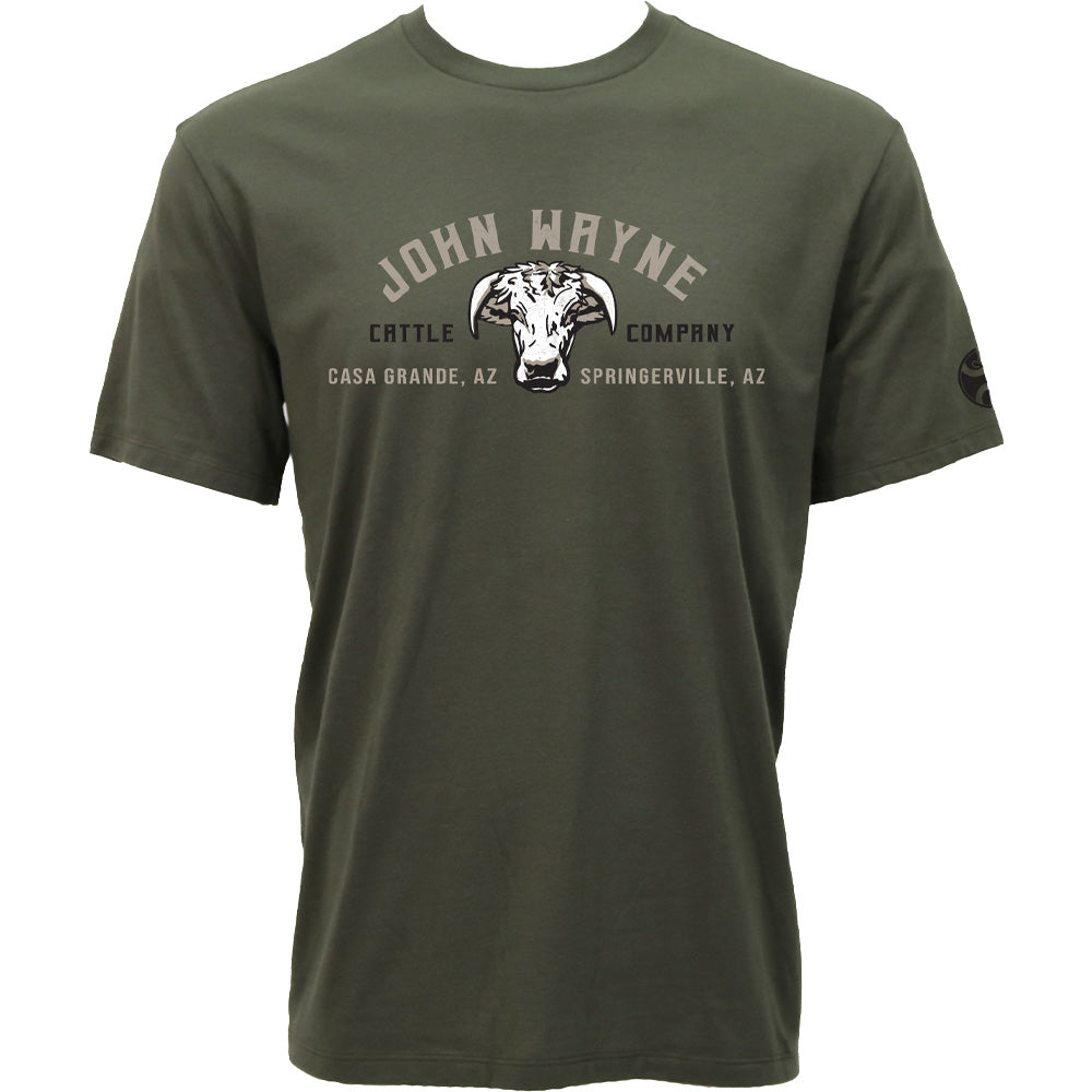 Hooey Men's John Wayne T-Shirt, Green – front