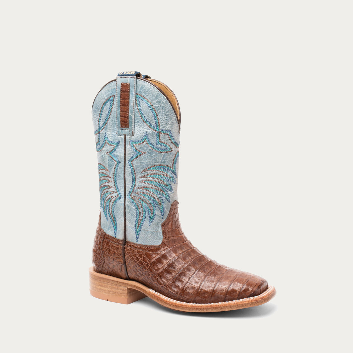 HYER Women’s Waverly western boot in Brown/Teal, style HW41021