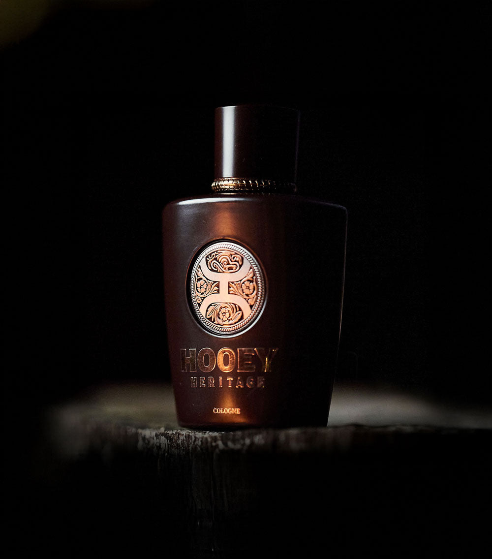 Hooey Heritage Cologne – lifestyle, dark background