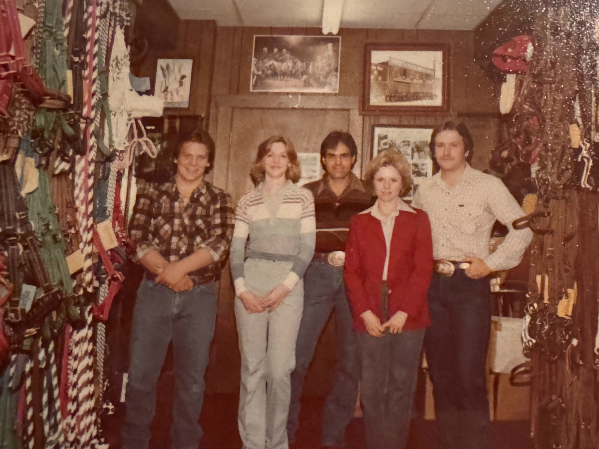Nigro's staff inside the store in the 1970s