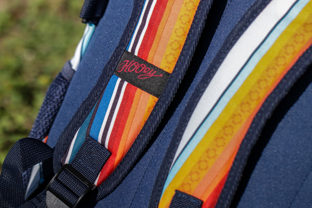 Hooey Rockstar Backpack, Serape/Navy – strap detail