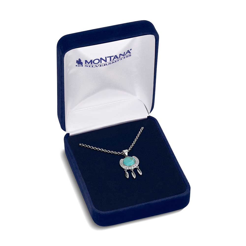 Montana Silversmiths Catching Luck Horseshoe Necklace