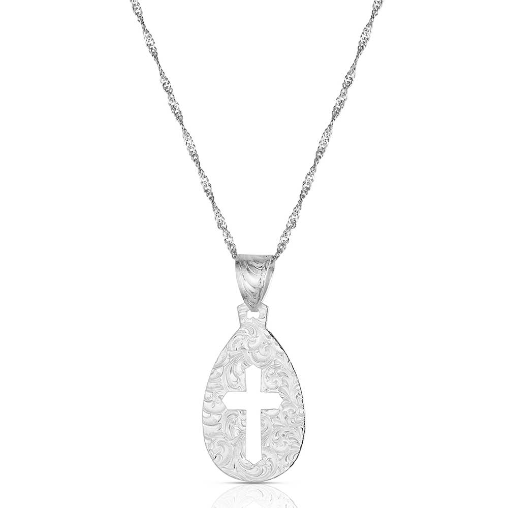 Montana Silversmiths Steadfast Faith Cross Necklace