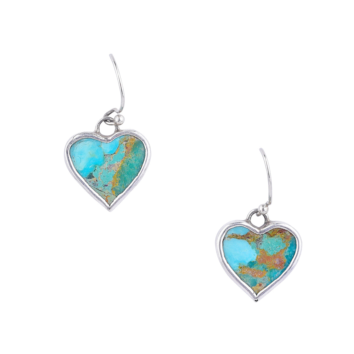 Peyote Bird Heartsong Turquoise Earrings – pair