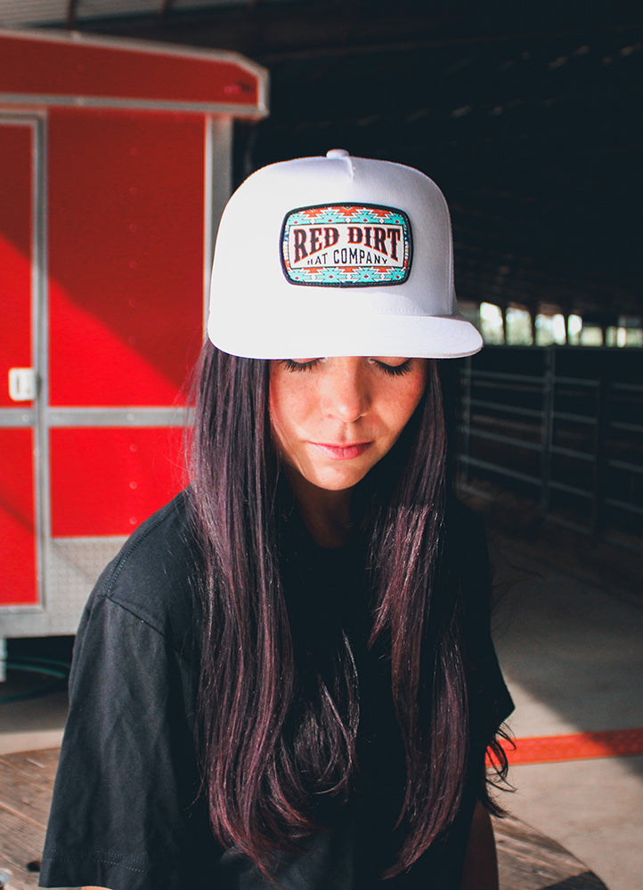 Red Dirt Hat Co. Boss Hog cap in white with Boss Hog patch