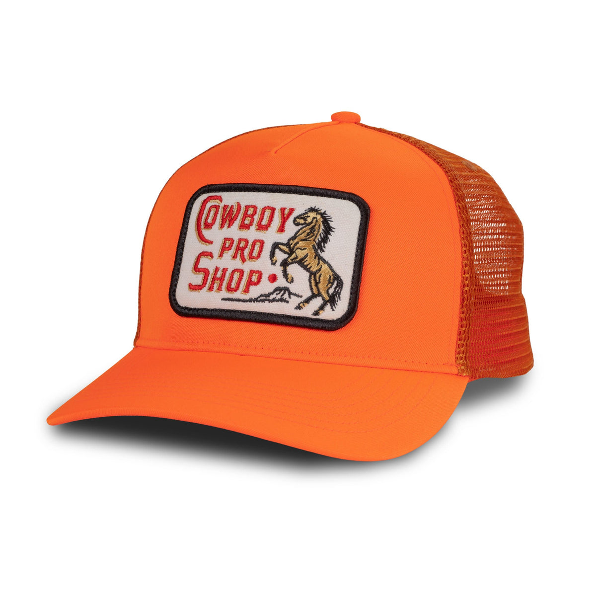 Sendero Provisions Co. Cowboy Pro Shop Hat - Orange - angled view