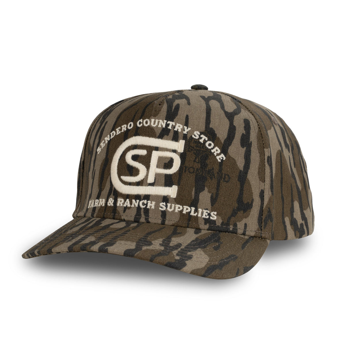 Sendero Provisions Co. Ranch Supplies Hat - Mossy Oak Bottomland - front