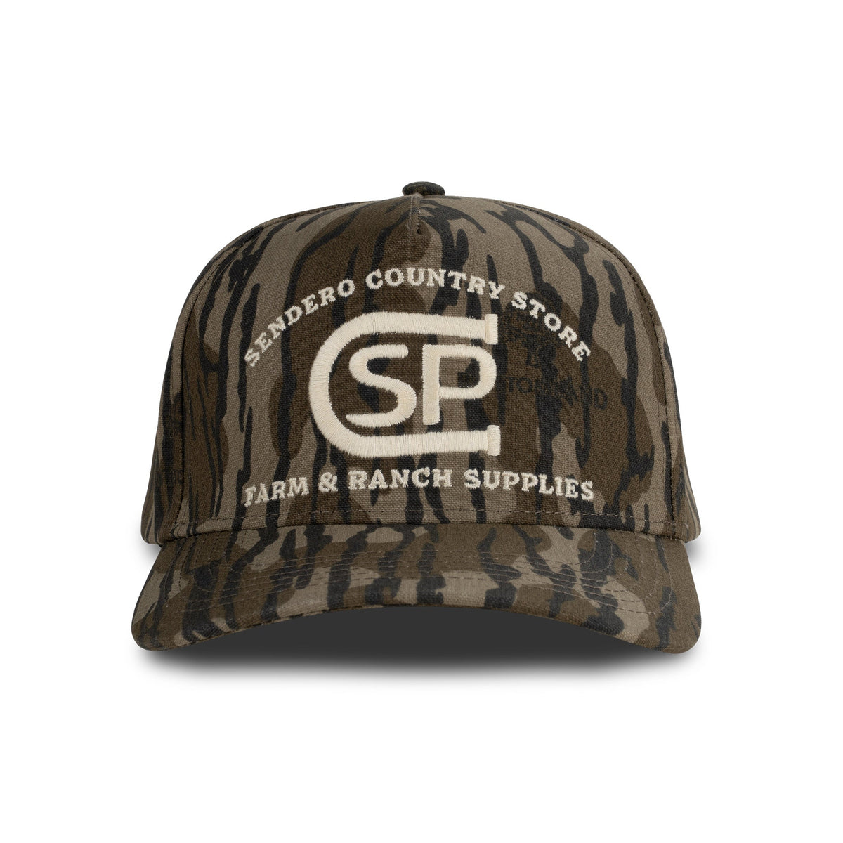 Sendero Provisions Co. Ranch Supplies Hat - Mossy Oak Bottomland - front
