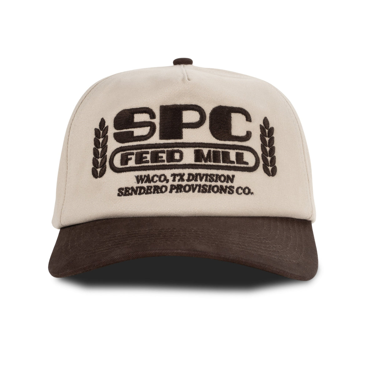 Sendero Provisions Co. Feed Mill Hat - Cream/Brown - front