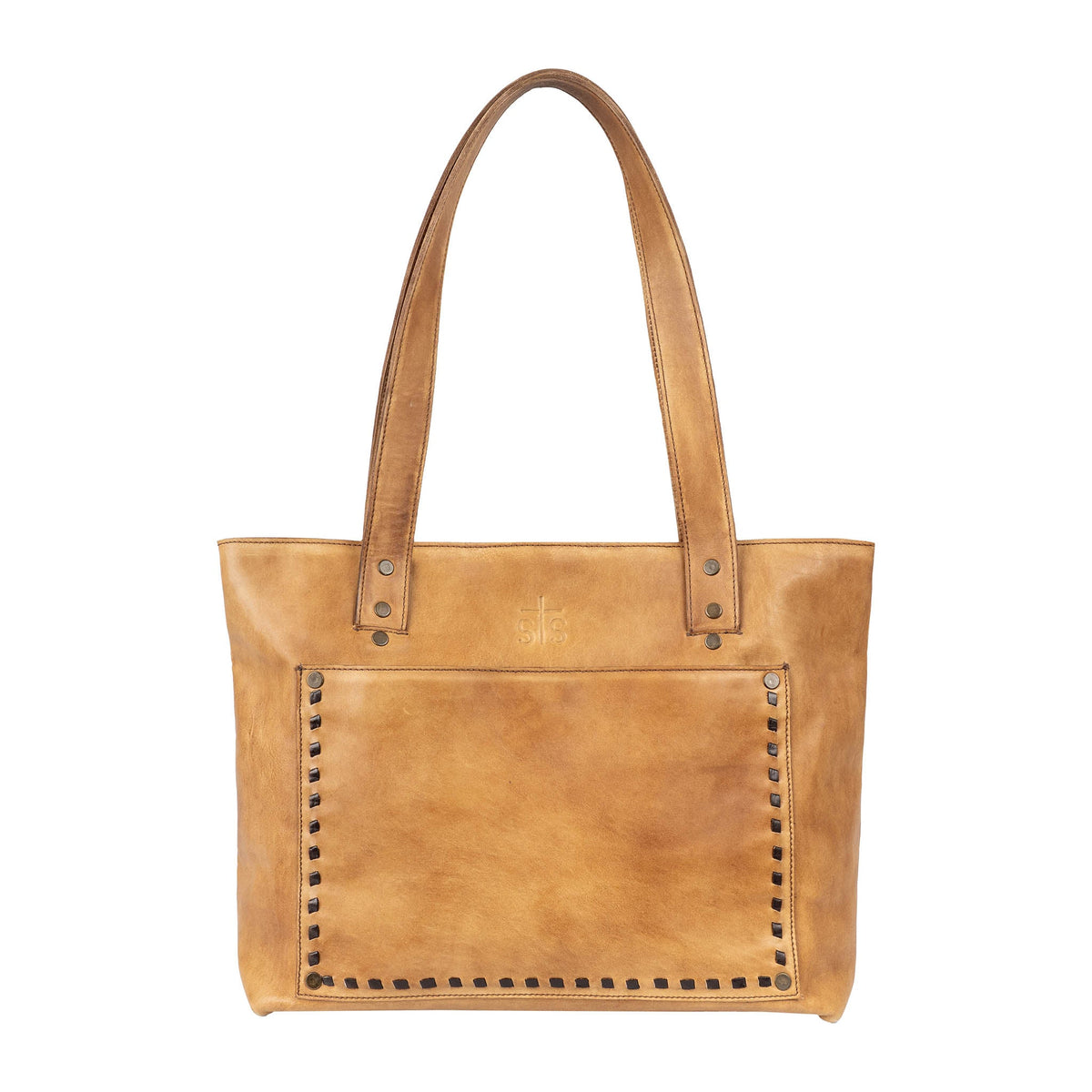 STS Ranchwear Women's Bandera Simple Tote, Tan – front