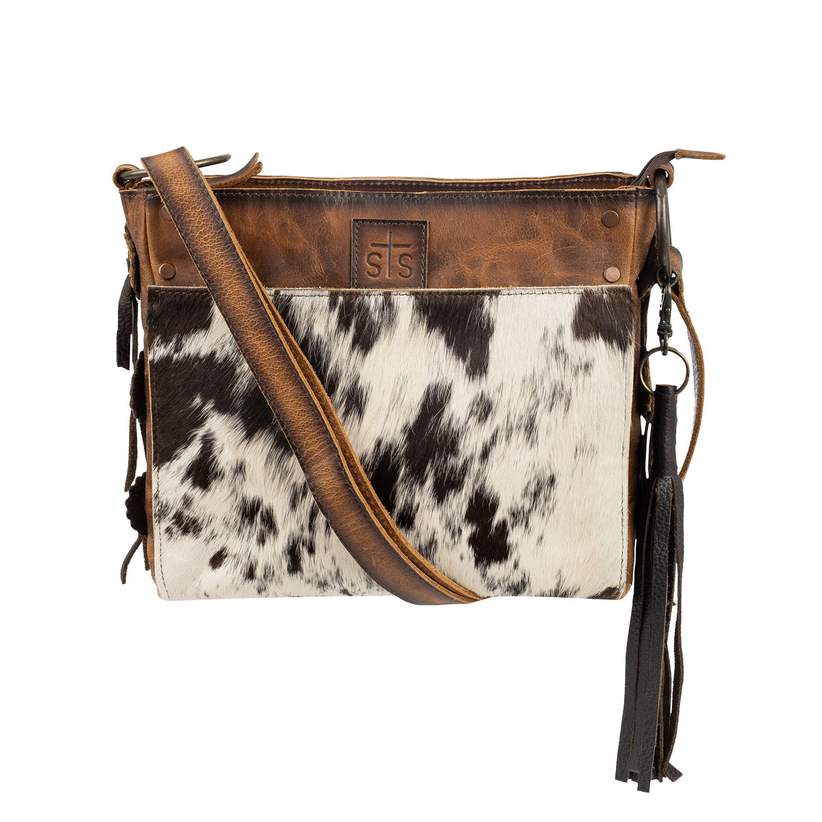 STS Ranchwear Women's Guadalupe Cowhide Olivia Crossbody – front