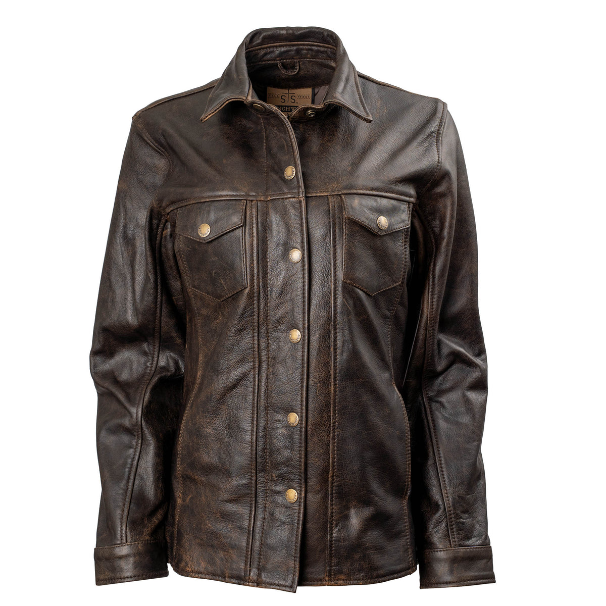 STS Ranchwear Women's Rancher Leather Jacket, Antique Bronze – front