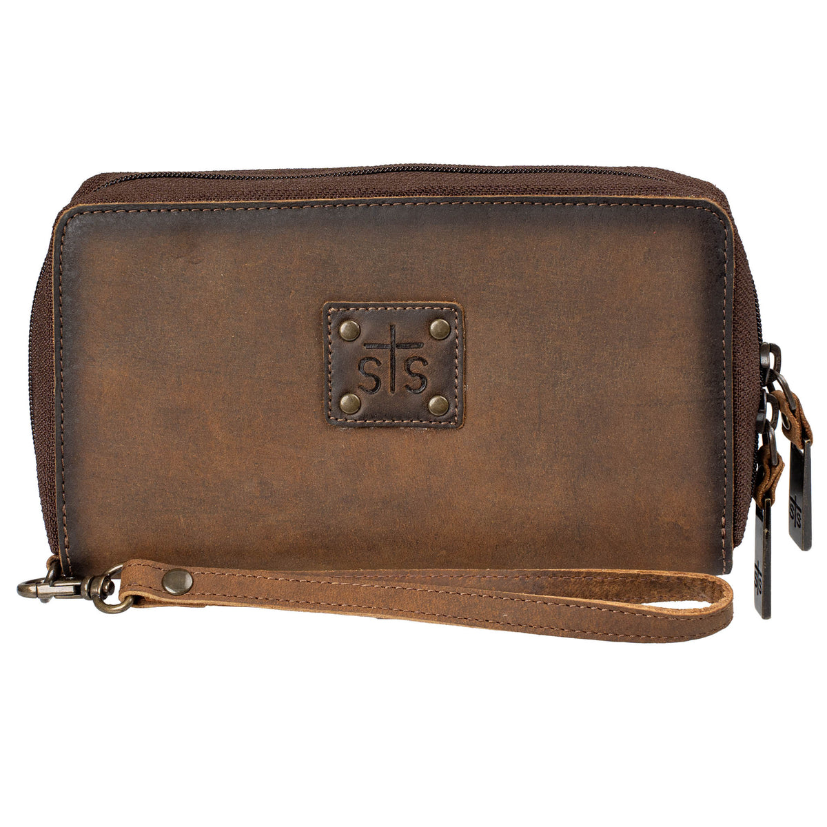 STS Ranchwear Women's Baroness Kacy Organizer Wallet, Brown – front