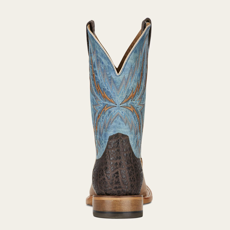 Ariat Arena Rebound Western Boot in Dusted Wheat, featuring leather construction and classic cowboy boot silhouette.