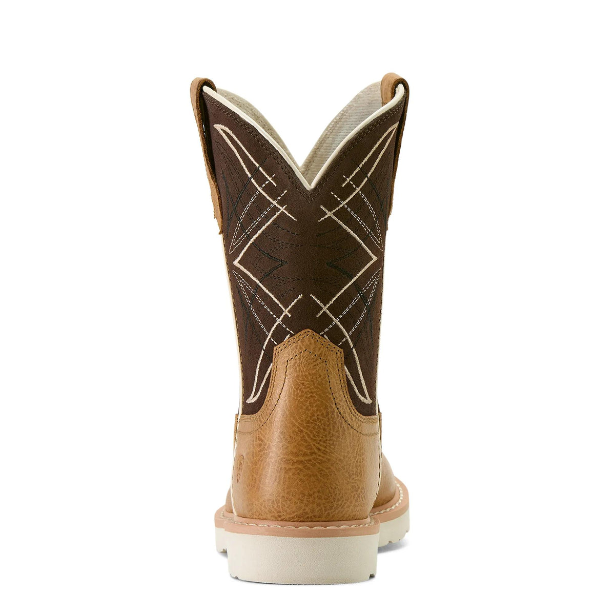 Ariat Kids' Activate Round Toe Western Boot, Cottage|Aged Bark Suede – heel