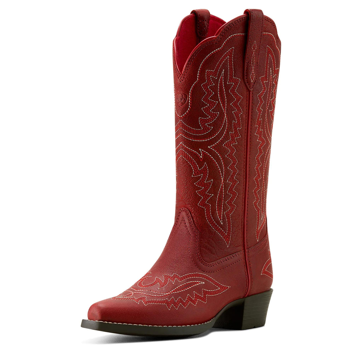Ariat Kids' Casanova D Toe Western Boot, Chili Red – 3-4 front