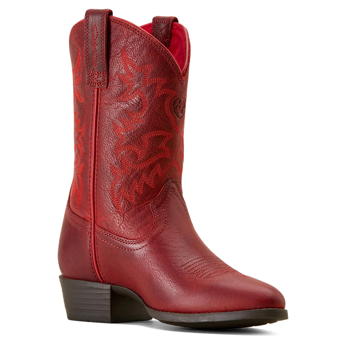 Ariat Kids' Heritage R Toe Western Boot, Rosy Red – inside