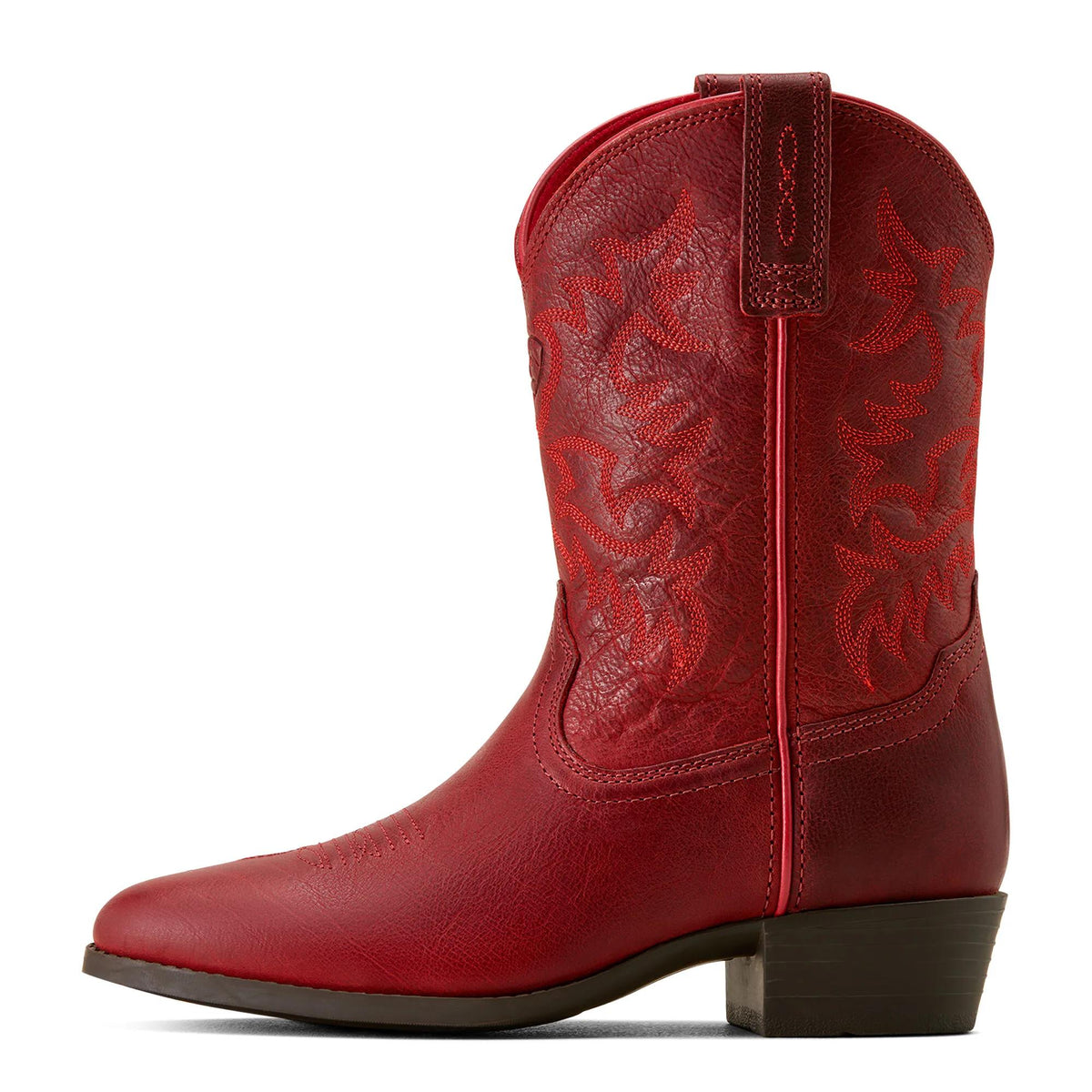 Ariat Kids' Heritage R Toe Western Boot, Rosy Red – side