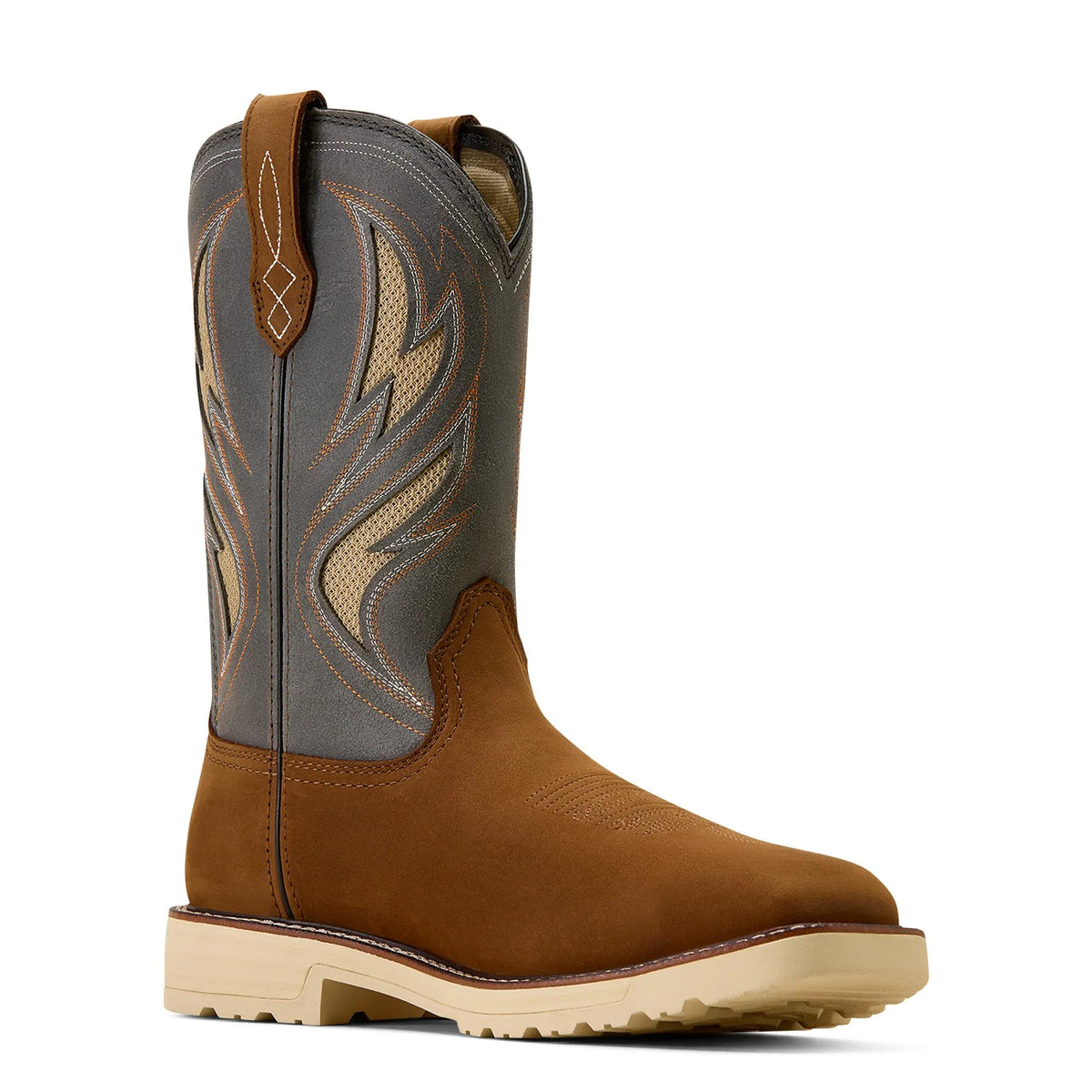 Ariat Men's Activator VentTEK Wide Square Toe Steel Toe Work Boot, Alamo Brown – inside